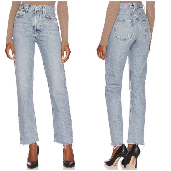 AGOLDE 90s Pinch Waist Jeans Ruminate Wash - Picture 1 of 10